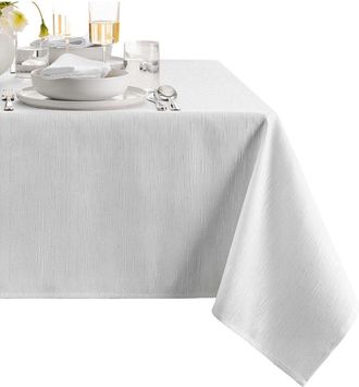Elrene Continental Solid Texture Water & Stain Resistant Tablecloth