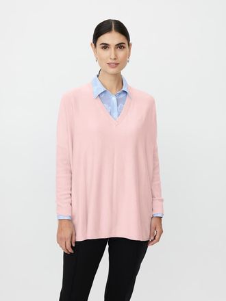 Masai MaFronia V-Neck Relaxed Fit Sweater in Primrose at Nordstrom, Size Xx-Large
