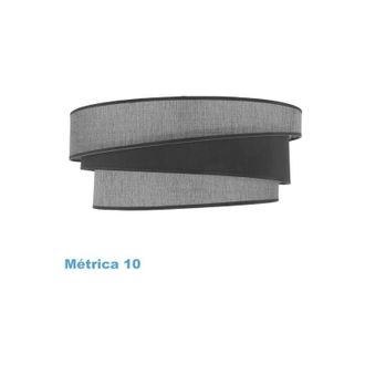 Fabrilamp Pantalla Colgante Hara M10 Gris 50dx40dx22h Difusor Incluido