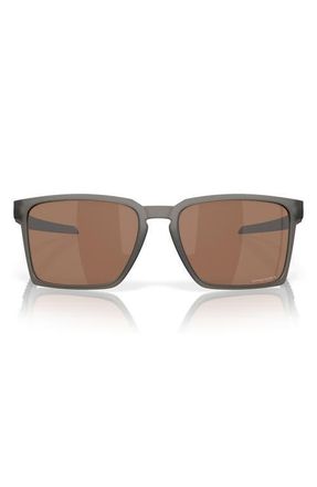 Oakley Exchange Sun 56mm Polarized Rectangular Sunglasses in Smoke at Nordstrom