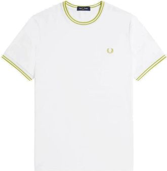 Fred Perry T-Shirts - Heren - T-shirts - Wit - 2XL - Tops