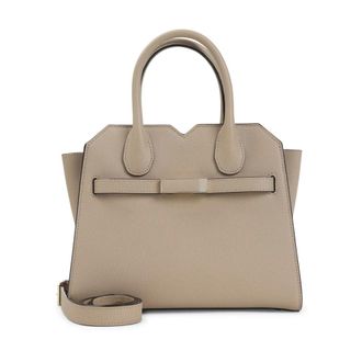Valextra Handbags, female, Brown, ONE SIZE, Milano Two Handles Mini Bag