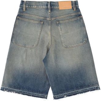 Sunflower Wide-Fit Cotton Denim Shorts - Blue