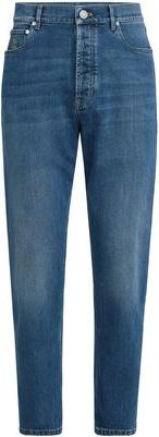 Brunello Cucinelli Comfort denim trousers in Medium Denim at Nordstrom, Size 60 It