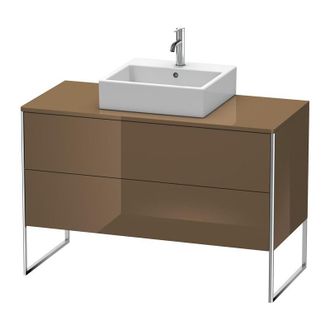 Duravit Mueble De Cocina Duravit Xsquare De 120,0 X 54,8 Cm, 2 Cajones, Color (frente/cuerpo): Marr&oacute;n Oliva Laca Alto Brillo - Xs492206161