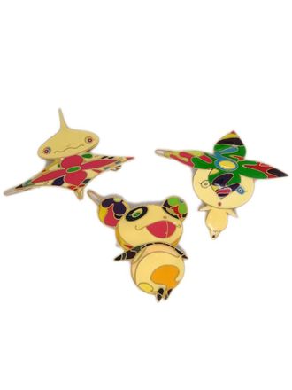 Louis Vuitton Fermacapelli Onion Head Flower Boy Louis Vuitton Pre-owned x Takashi Murakami anni 90-2000 - Oro