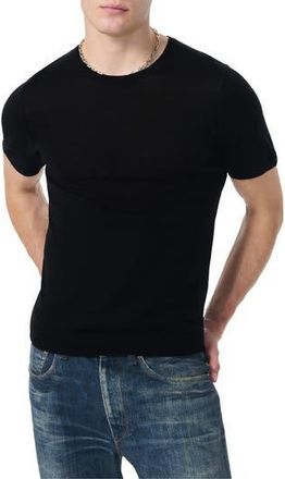 Rag & Bone Aulton Wool Blend T-Shirt in Black at Nordstrom Rack, Size X-Large