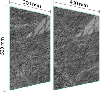 OEM Placa Protectora De Vidrio Para Estufa 70x52 Pizarra