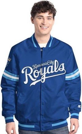 Starter Mens Starter Royal Kansas City Royals Scout Full-Snap Varsity Jacket at Nordstrom, Size Xx-Large