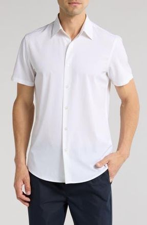 14th & Union Short Sleeve Button-Up Shirt in White at Nordstrom Rack, Size Xx-Large