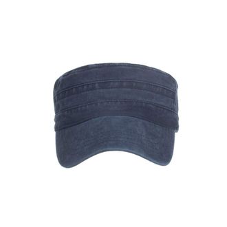 Generic SRTUMEY UK Sale Clearance Design Washed Cadet Cap Vintage Cotton Caps Flat Top Caps Baseball Caps Ponytail Sun Hat Quick Drying Navy