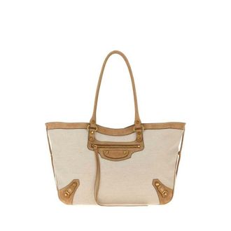 Balenciaga Sand Canvas Le City Shopping Bag Natural/camel Borse A Mano