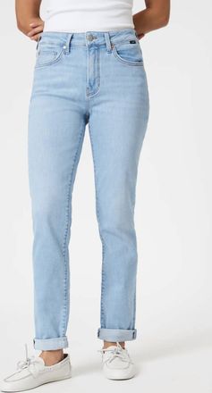 Mavi Kathleen Slim Boyfriend Jean In Light Blue Flex Blue