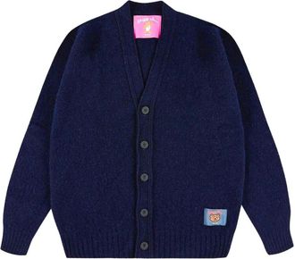 Howlin Shaggy Bear Cardigan - Heren - Truien - Blauw - Maat: S Wol