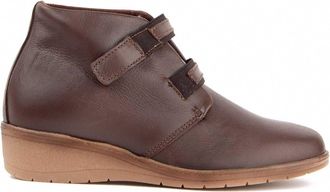 Purapiel Akilav2 104909 Womens Leather Wedge Ankle Boot, brown, 8.5 UK
