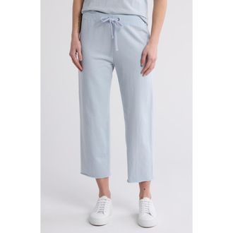 James Perse French Terry Raw Edge Sweatpants in Open Sky at Nordstrom Rack, Size 4 (Fits Like 12 Us)