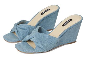関税込み【Nine West】Nikhil ツイストウェッジ★ロゴ サンダル 関税込み【Nine West】Nikhil ツイストウェッジ☆ロゴ サンダル