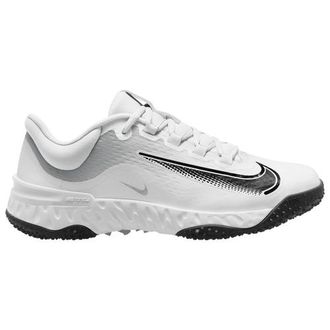 Nike Womens Alpha Huarache Elite 4 TF - Baseball Shoes - White / Black / Photon Dust Size 10.0
