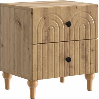vidaXL Armario De Noche Roble Artisan 43 X 34,5 X 48 Cm Vidaxl