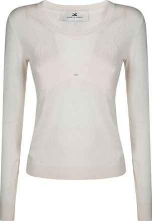 Elisabetta Franchi Fitted Ribbed Knit Top