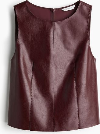 H&M Beschichtetes Tanktop - Red