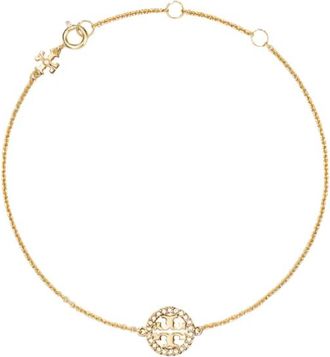Tory Burch Kristallen Ketting Armband - Dames - Armbanden - Geel - ONE Size - Accessoires
