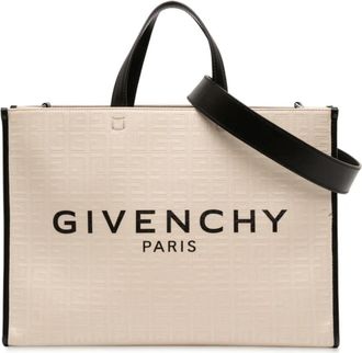 Givenchy Borsa shopper G Tote media in tela 2022 - Marrone