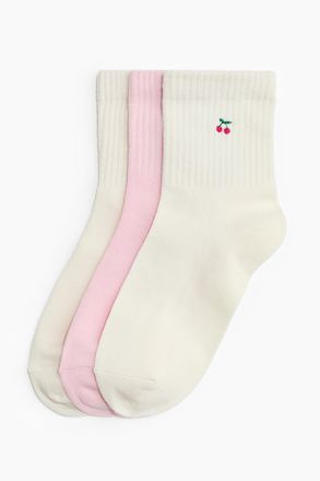 H&M 3er-Pack Socken - White
