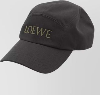 Loewe cotton drill camp hat curved brim