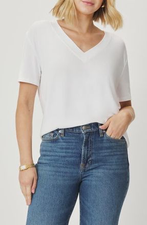 Splendid Kacey V-Neck Short Sleeve T-Shirt in White at Nordstrom, Size X-Small