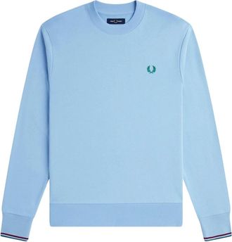 Fred Perry Heren, Sweatshirts & Hoodies, Blauw, Maat: L Katoen