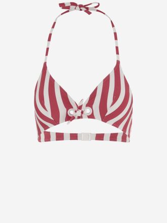 Eres Womens Bikini Top Striped Multicolour Polyamide Swimwear Sea Clothing