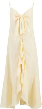 Johanna Ortiz Top Zambra in lino - Giallo