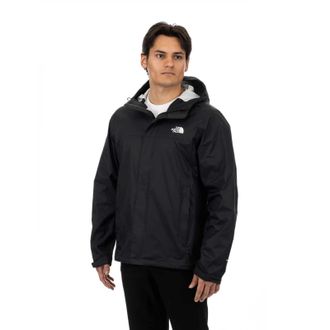 The North Face Venture Rain Jacket Mens Black Waterproof Hooded Hiking FROG631
