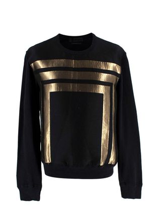 Alexander McQueen Black And Gold Sweatshirt Size S