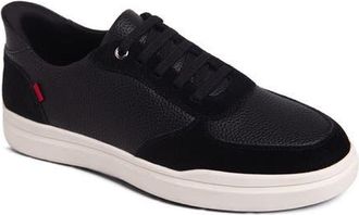 Marc Joseph New York Main Street Hands Free Technology Leather Sneaker in Black Grainy Leather at Nordstrom, Size 10.5