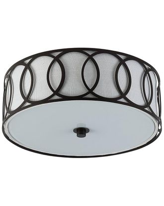 Jonathan Y Designs Jonathan Y Aria 2-Light 12.25In Metal Led Flush Mount