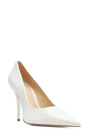 Arezzo Emily Pointed Toe Pump in White Salt at Nordstrom, Size 5.5