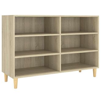 vidaXL Vidaxl - Aparador De Madera Contrachapada Roble Sonoma 103,5x35x70 Cm