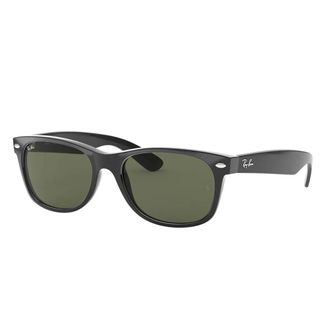 Ray-Ban Klassieke Wayfarer zonnebril groen G-15 - unisex - Zonnebrillen - Zwart - 58 MM - Nylon - Accessoires