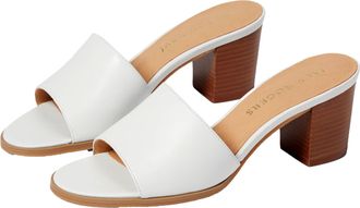 Jack Rogers Sabrina Mid HeeI White 111221HL03-100 Womens