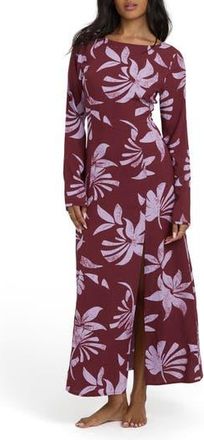 Billabong Romance You Long Sleeve Maxi Dress in Pinkie at Nordstrom Rack, Size X-Small