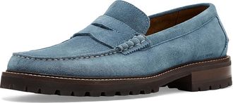 Johnston & Murphy Collier Penny Loafers Mens Shoes Denim Suede : 10.5 M (D)