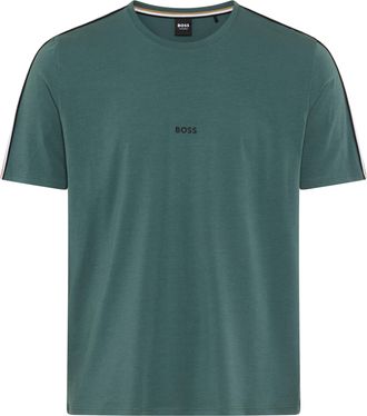 HUGO BOSS T-Shirt BOSS Unique, Herren, Gr. XL, dunkelgr&uuml;n 304, Jersey, Obermaterial: 95% Baumwolle, 5% Elasthan, regular fit, Rundhals, Shirts T-Shirt, aus elas