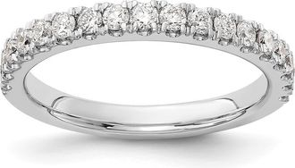 Diamond2Deal 14k Gold Lab Grown Diamond Wedding Band Ring 1/2Ct Clarity- VS Color- D-E