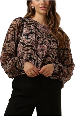 Summum Top Flowers Viscose Blouse - Dames - Blouses - Veelkleurig - S - Overhemden