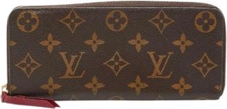 Louis Vuitton Pre-owned Wallets, female, Brown, Size: ONE SIZE Pre-owned Portefeuille Clemence Monogram Long Wallet