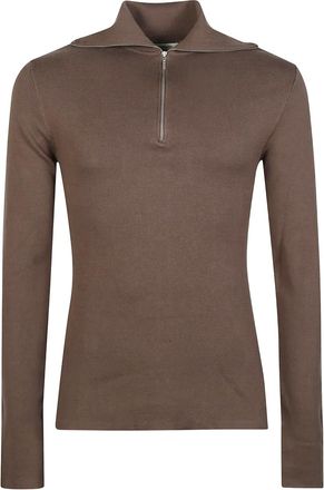 Entire studios Maglione con zip - Marrone