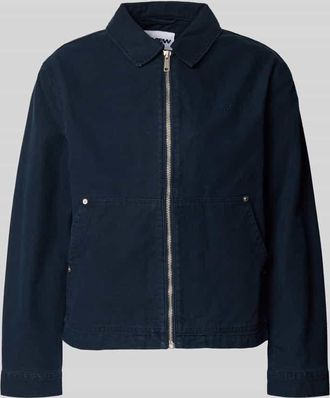 Review Regular Fit &Uuml;bergangsjacke in Denim-Optik in Marine, Gr&ouml;&szlig;e XXL