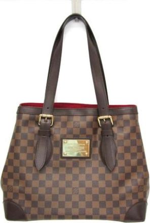 Louis Vuitton Tweedehands Canvas Louis Vuitton tassen - Dames - Vintage Schoudertas - Bruin - ONE Size - Vintage